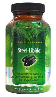 Steel Libido (75 softgels)* Steel-Libido is a powerful product to support performance.The ingredients in this formula create a powerful one-two punch..